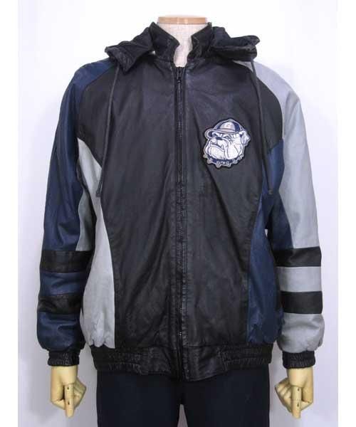 ジョージタウン・ホヤスGeorgetown HOYASカレッジレザースタジャン