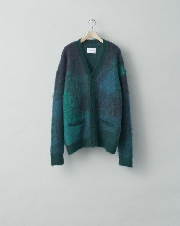 stein(シュタイン)/GRADATION MOHAIR CARDIGAN/Blue green 通販