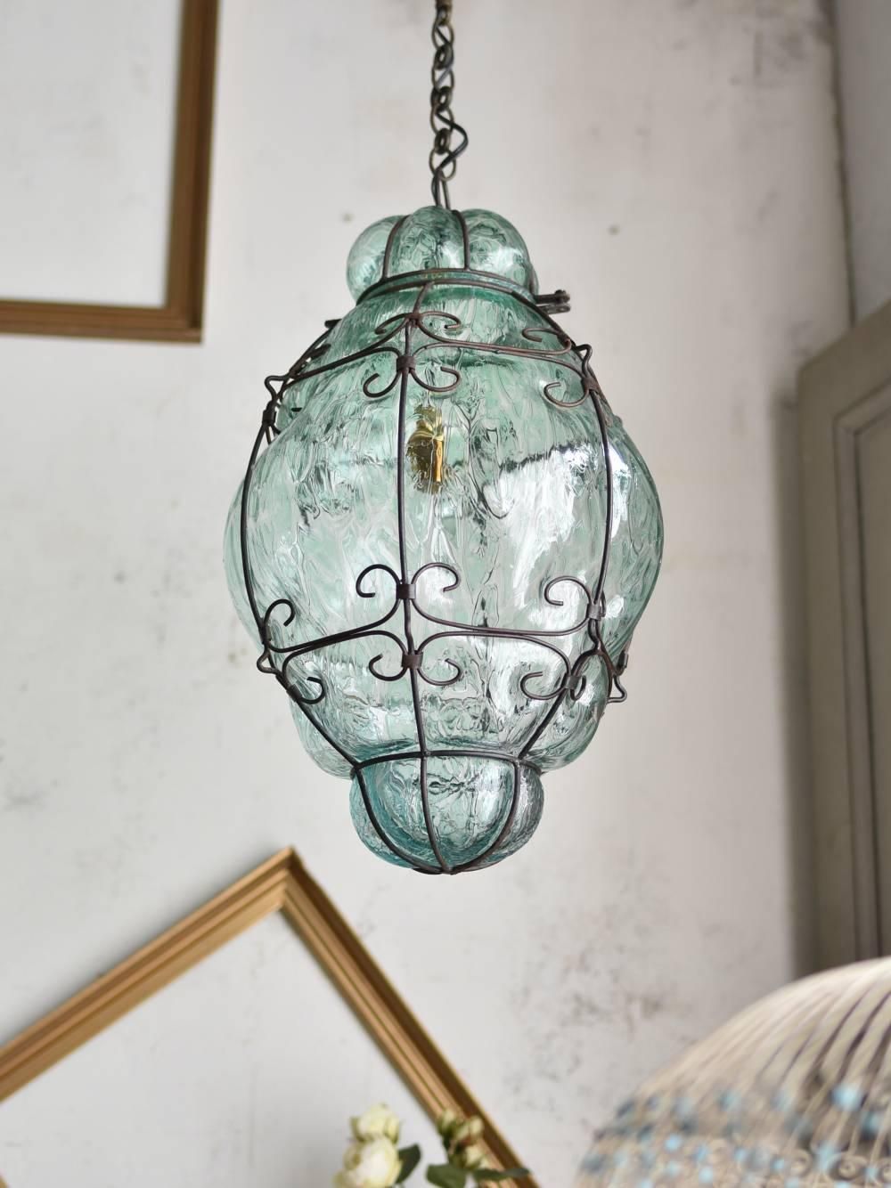 イタリアヴィンテージ照明 ムラーノガラスランプ.2 ヴェネチアンガラス