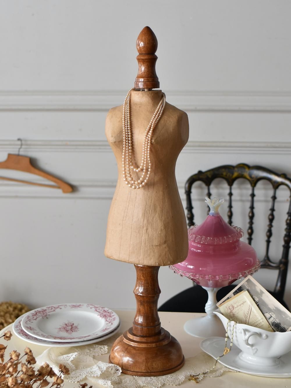 ミニトルソー ドール用トルソー マネキン フランスビンテージ雑貨