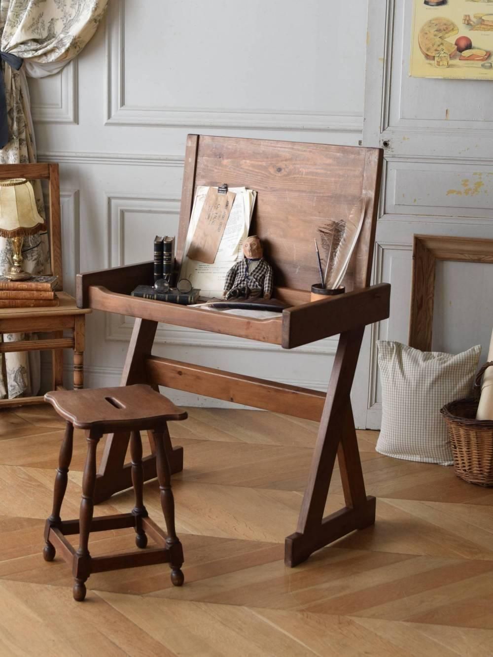 アンティークデスク.16 スクールデスク 学習机 フランスアンティーク家具