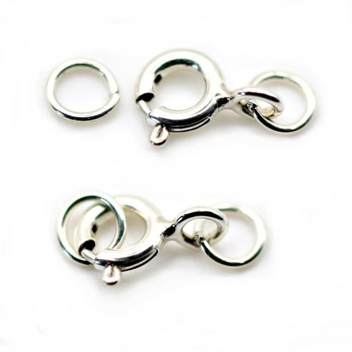 Silver925ソフトシルバー925引き輪留め金具パーツ5mm1個から卸値販売