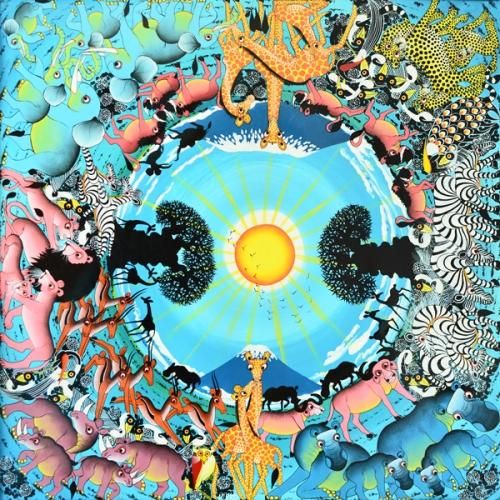 ティンガティンガ・アート 2942「地球へのオマージュ～ブルー」by