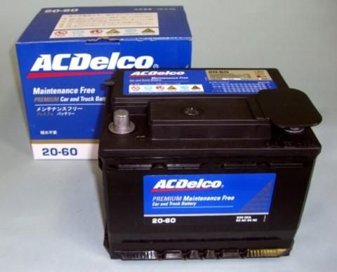 ACデルコ メンテナンスフリーバッテリー LN2(20-60) - 輸入パーツ