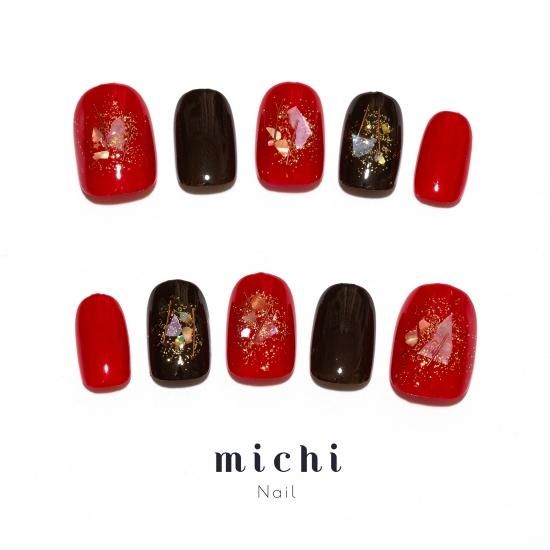 大人なチョコレートネイル(ダークチョコ)- ネイルチップ(つけ爪)専門店