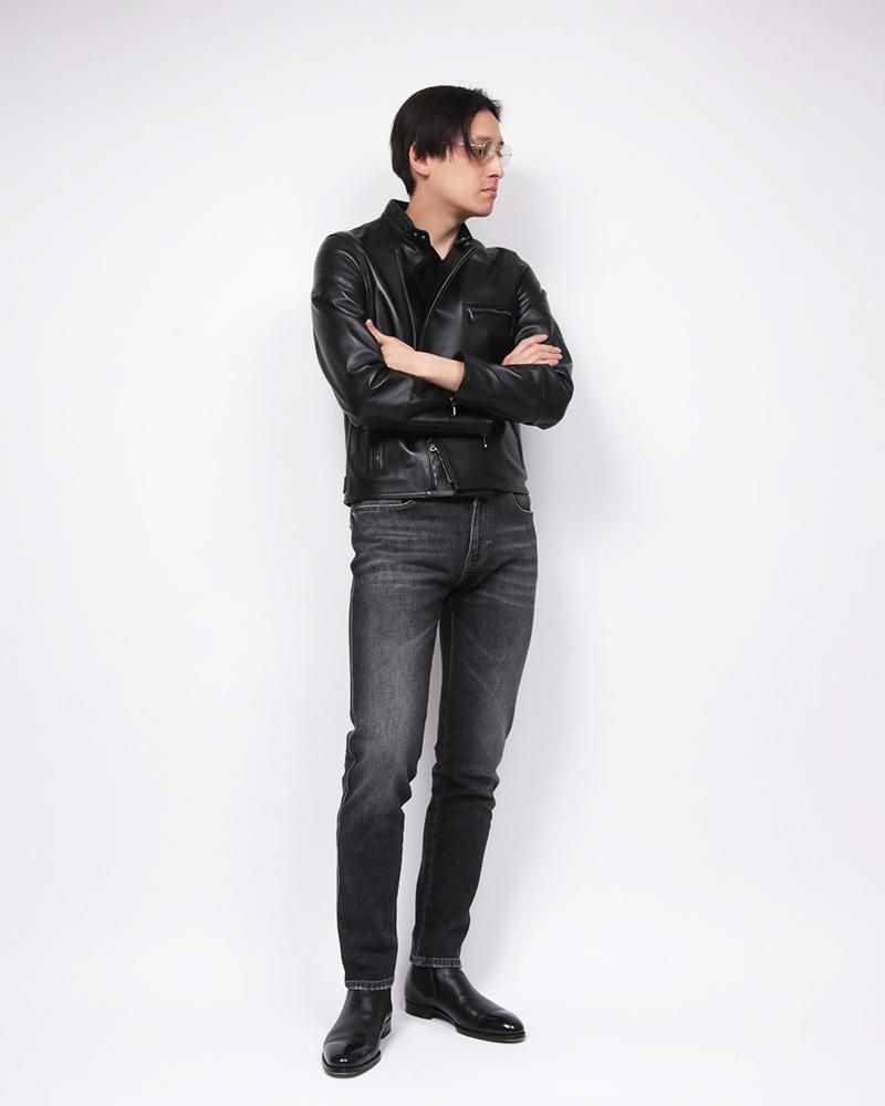 ROCKヴィンテージウォッシュブラックデニムパンツ C5KJ05Z30BAS OA36