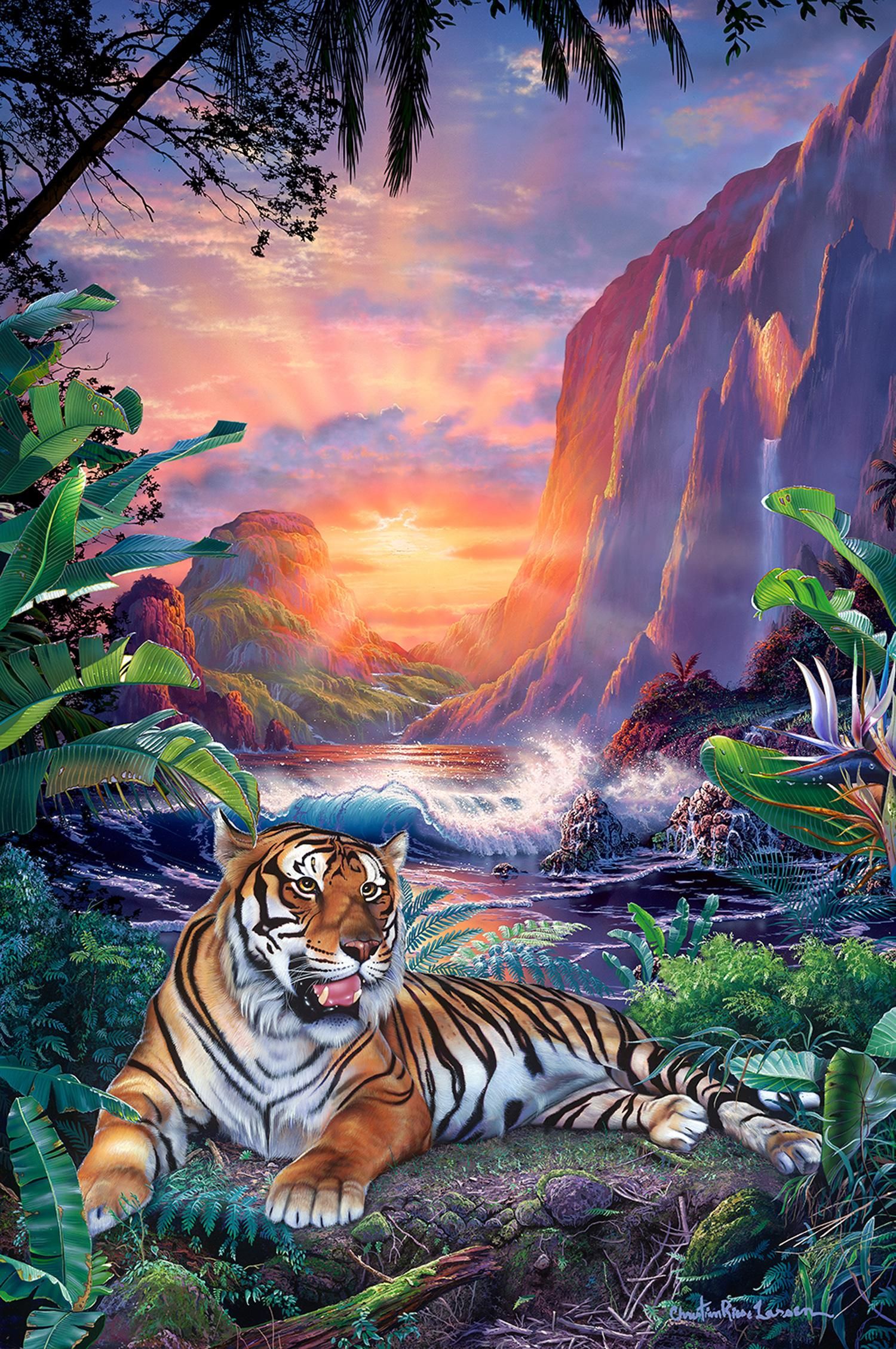 HEAVEN ON EARTH TIGER | クリスチャン・ラッセン | アート・オブ