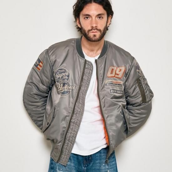 Winter MA-1 Jacket【KHAKI/NAVY】 - YELLOWCORN Web Shop