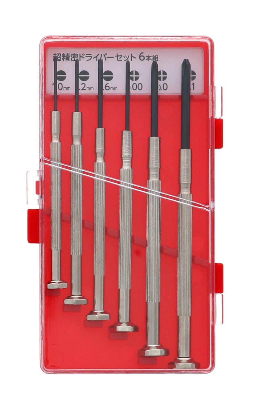 TAKAGI 高儀 超精密ドライバーセット 6本組 ケース付き -1.0-1.2 -1.6