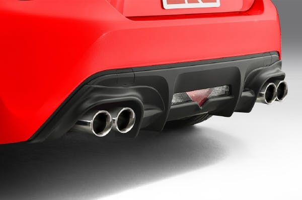 TRD 86 ZN6 後期 ハイレスポンスマフラーVer.R&マフーガーニッシュ