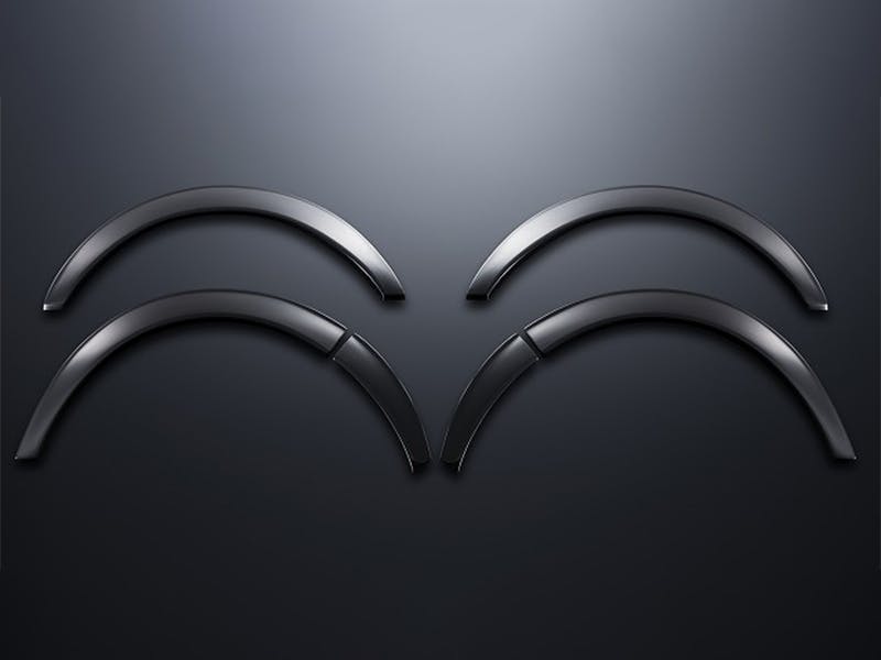 CRS ESSEX ハイエース用 ES オーバーフェンダー(25mm) 209(ブラック