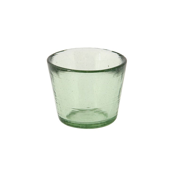 車窓ガラス そば猪口 140ml リサイクルガラス 江戸硝子 岩澤硝子 藍花