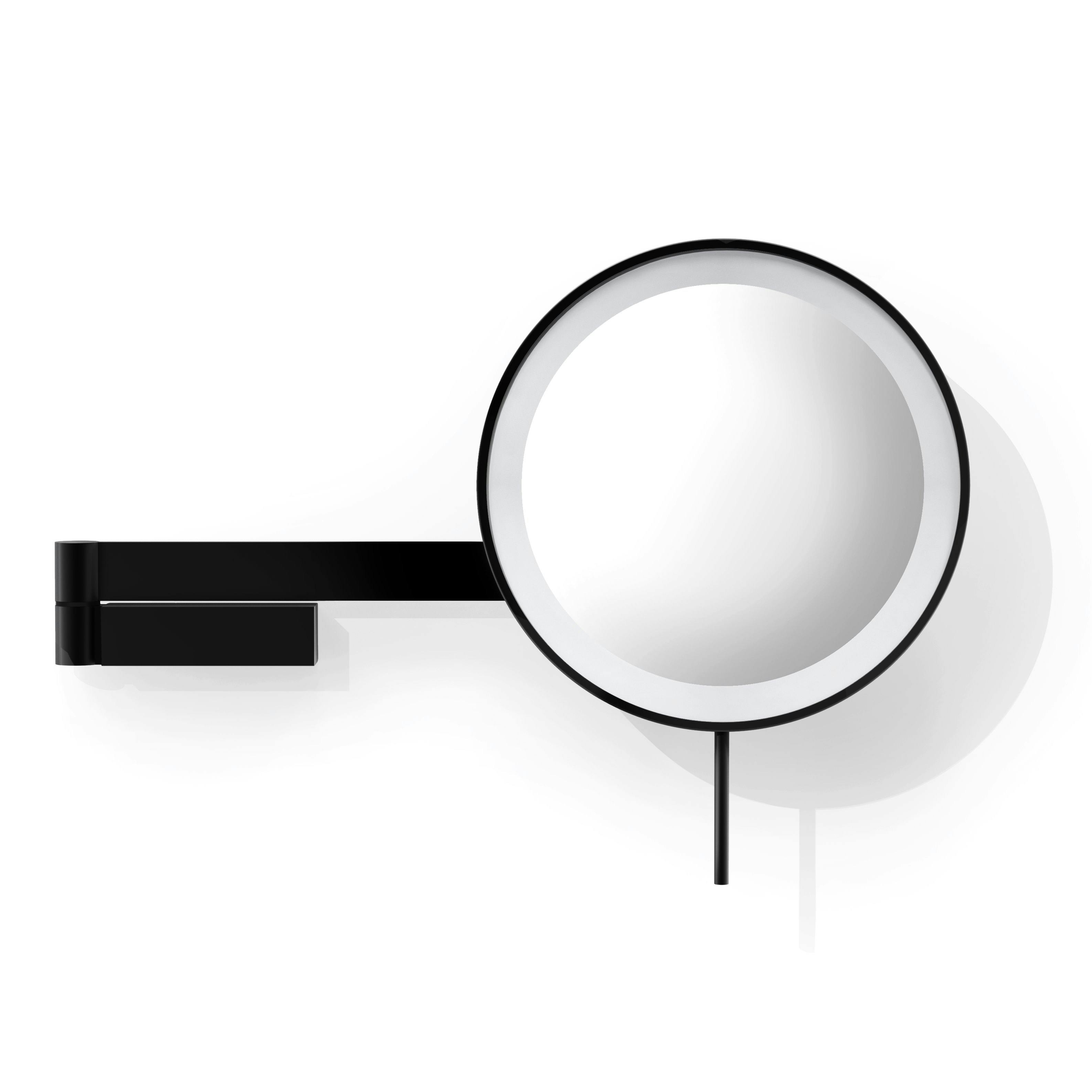 LED コスメティックミラー マットブラック｜ZACK 40583 LINEA ウォール