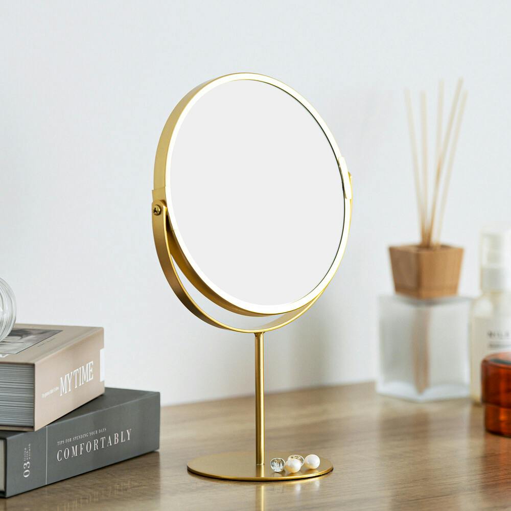 日本製】【MDF丸形ウォールミラー直径47cm (ホワイト/白)】 鏡 姿見