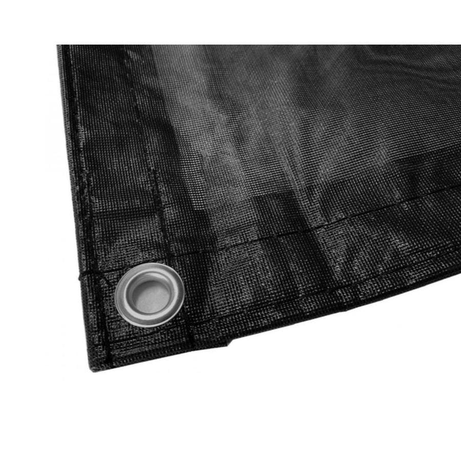 メッシュシート 0.9×7.2m 10枚入り ブラック 防炎メッシュシート