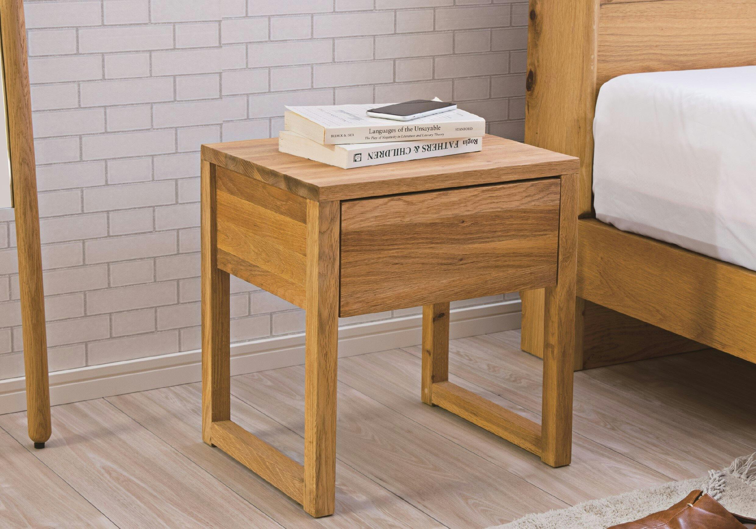 sleeping ナイトテーブル リンセ オークナチュラル オーク材 節有り