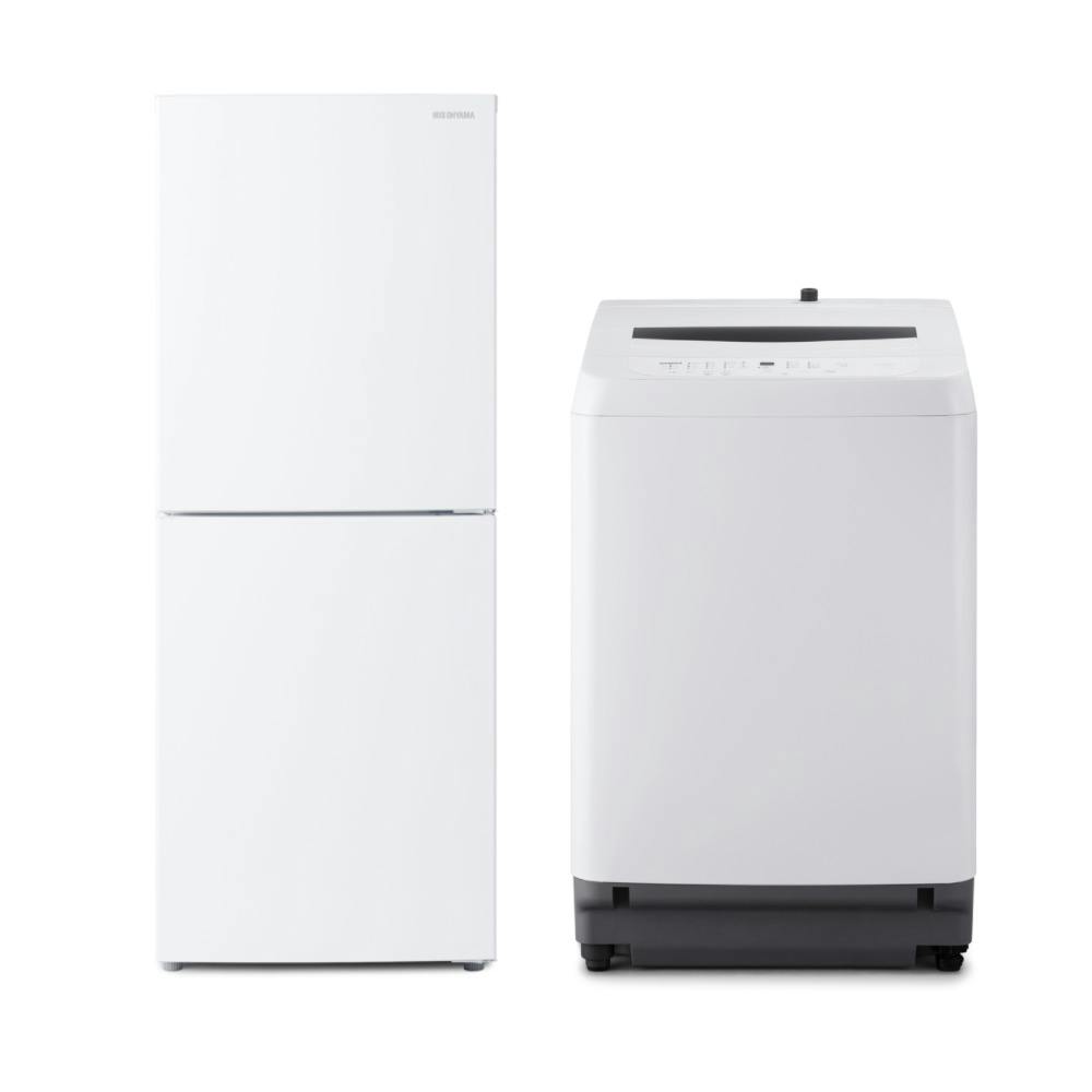 アイリスオーヤマ 【軒先渡し】家電2点セット(冷凍冷蔵庫 153L+全自動