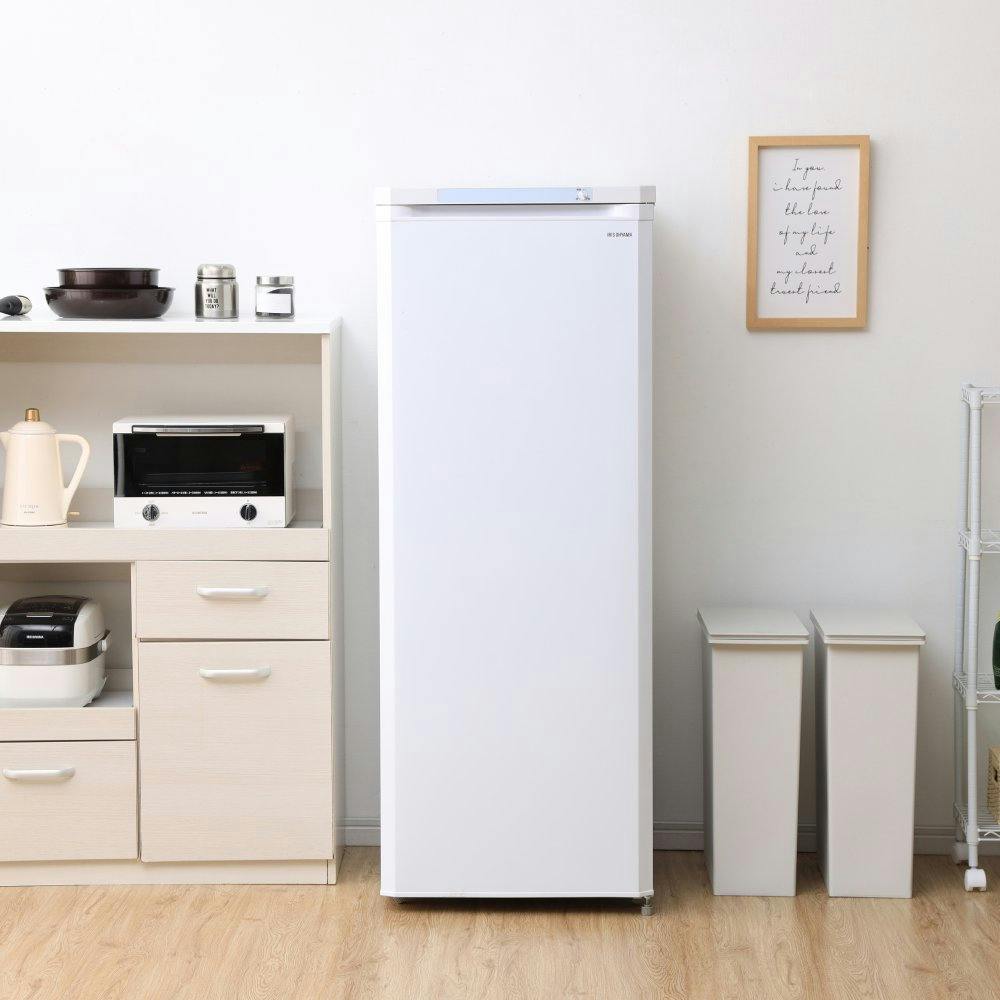 アイリスオーヤマ 前開き式ノンフロン冷凍庫 175L IUSD-18A-W ホワイト