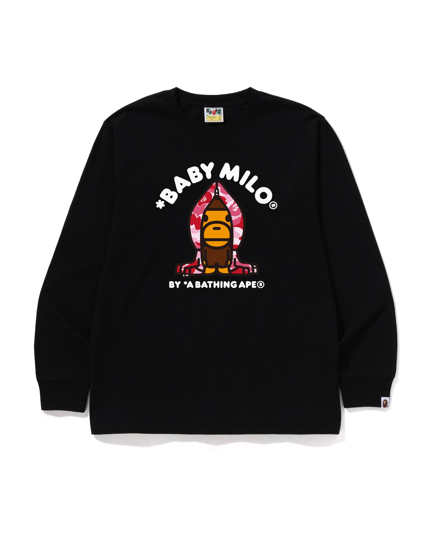 A BATHING APE® Abc Camo Milo Hoodie Ls Tee | Bape official website