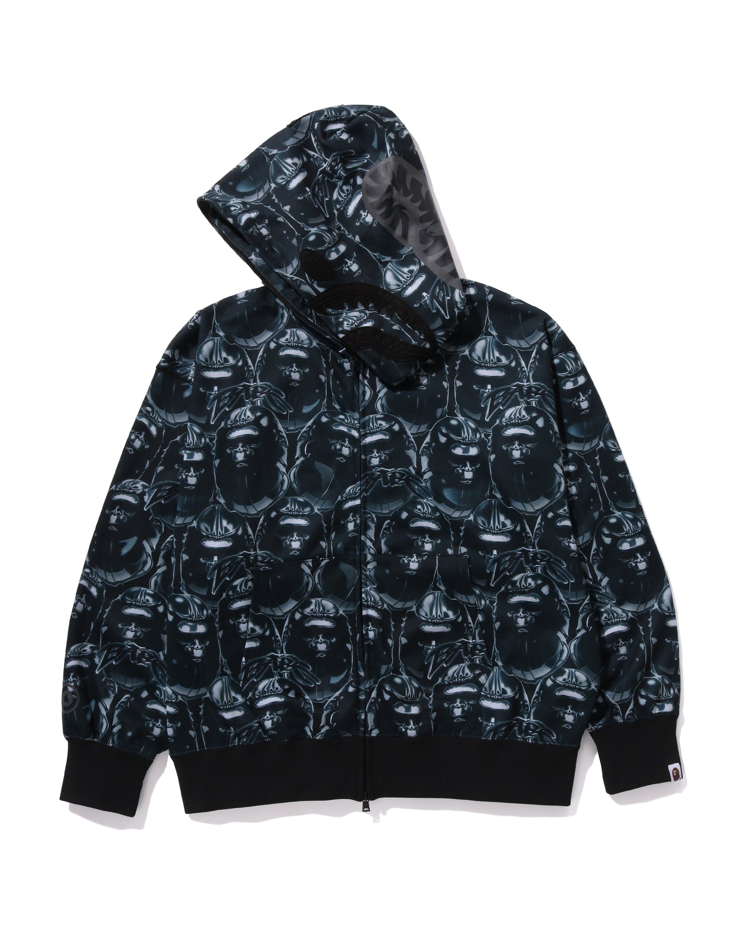 A BATHING APE® Ape Head Graffiti Shark Full Zip Hoodie | Bape