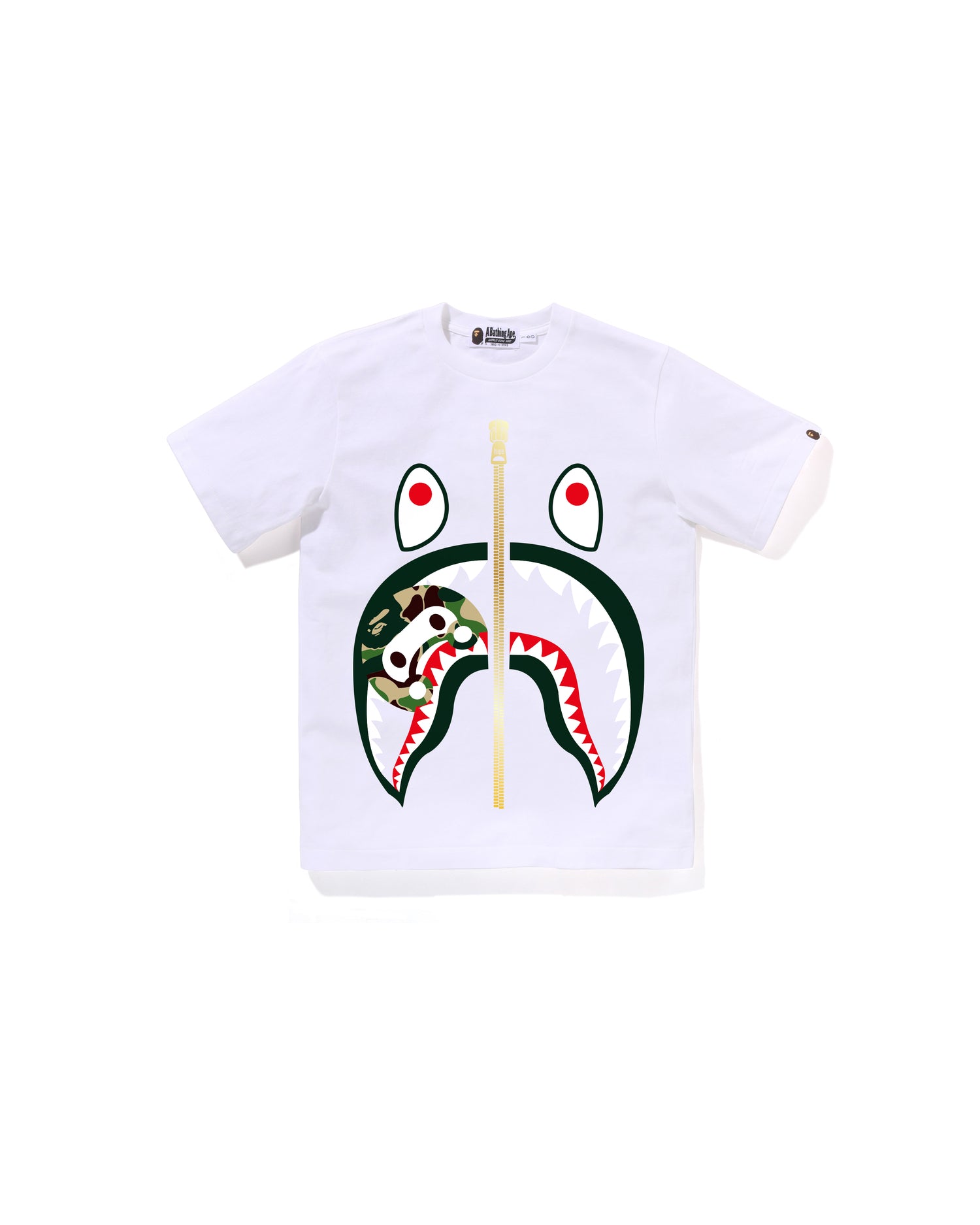 A BATHING APE® Kids Abc Camo Milo Shark Tee Jr | Bape official
