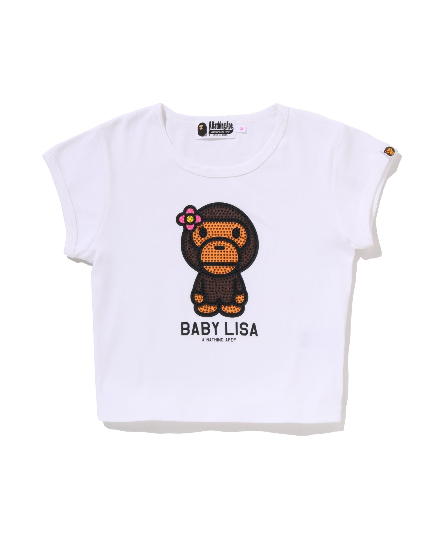 A BATHING APE® Baby Lisa Crystal Stone Cropped Tee | Bape official