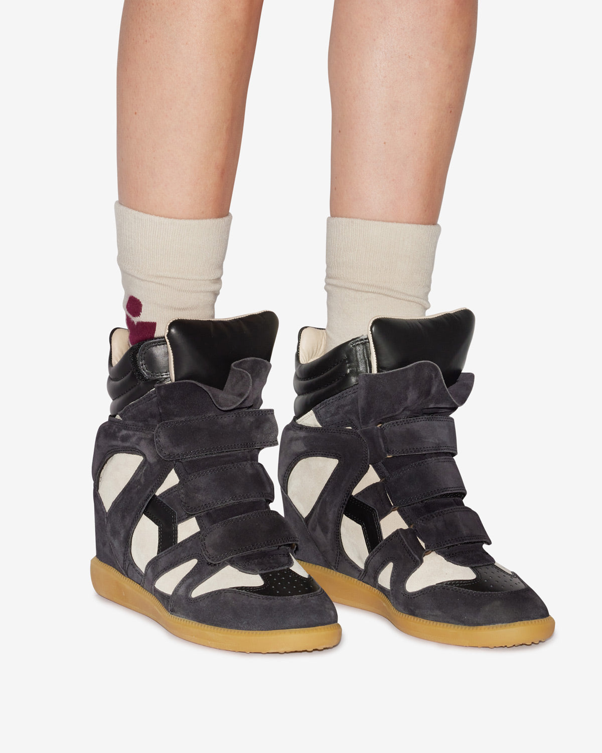 BEKETT SNEAKERS Woman Faded Black/Chalk | ISABEL MARANT Official