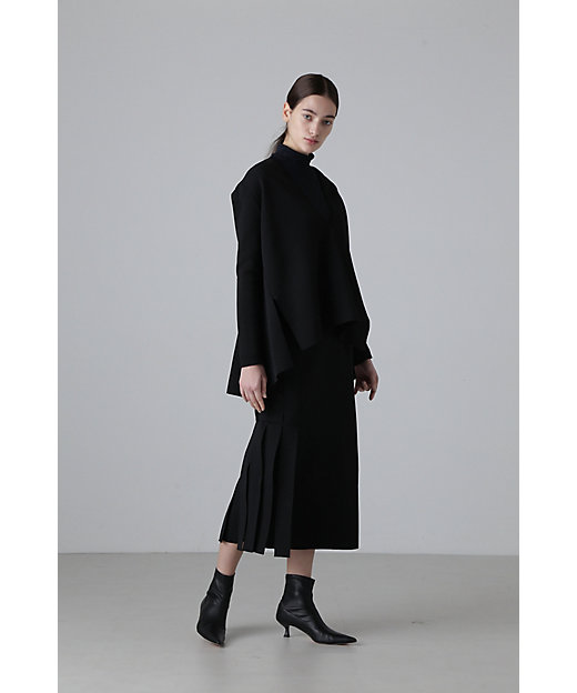 ◇シャイニーニットジャガードハイネックカットソー