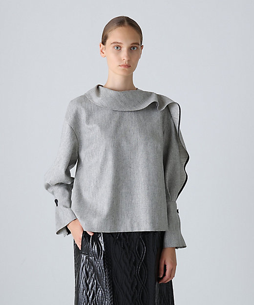 ◇トップヘリンボーンブラウス（5315210130） | ADORE