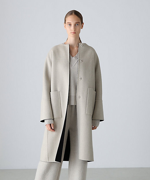 ◇Ca混2TONEリバーコクーンコート（5315252108