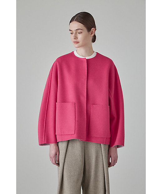 カシミヤ混 2TONE リバージャケット（5313250001