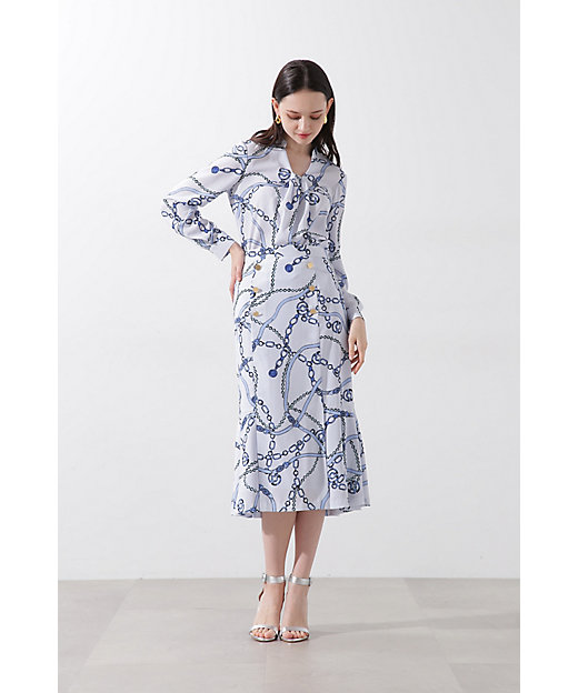 ◇チェーンプリントブラウス（0315110216） | PINKY&DIANNE