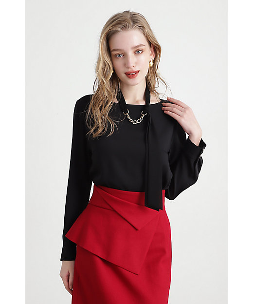 ◇チェーンリボンブラウス（0315110212） | PINKY&DIANNE