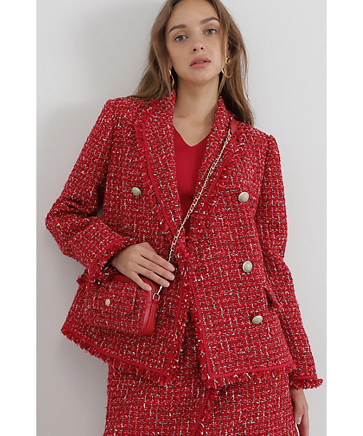 ミックスツイードジャケット（0313250962） | PINKY&DIANNE