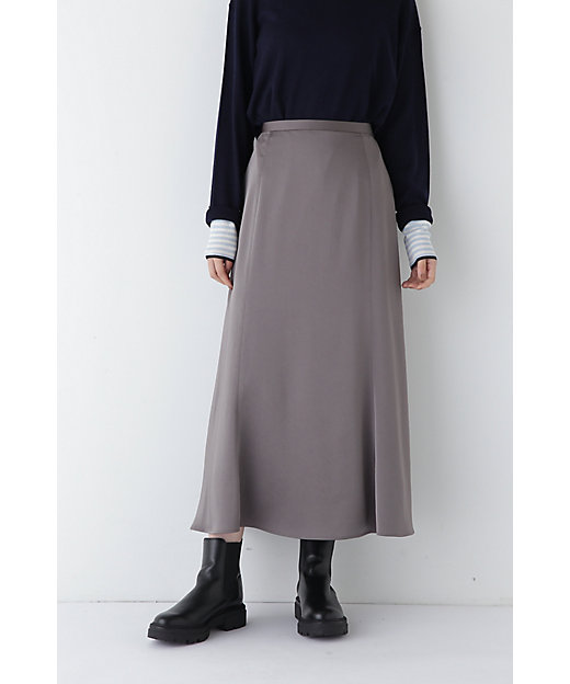 ◇ヴィンテージ風サテンストレッチマーメイドスカート