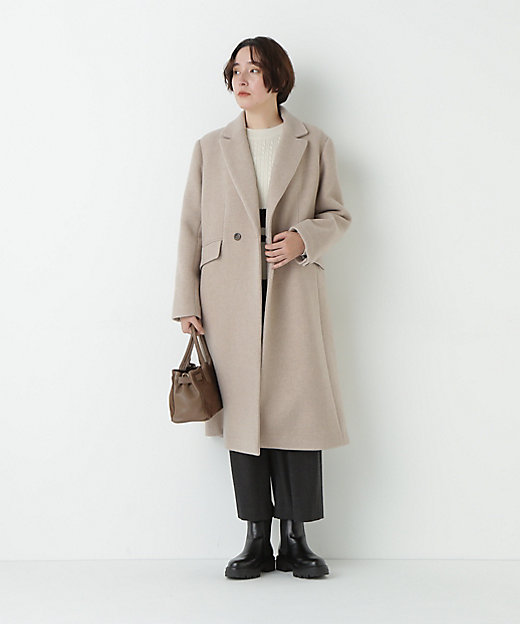 ウールモッサダブルチェスターコート（0775251105） | human