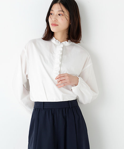 ◇フリルブラウス（0776110318） | human woman (Women