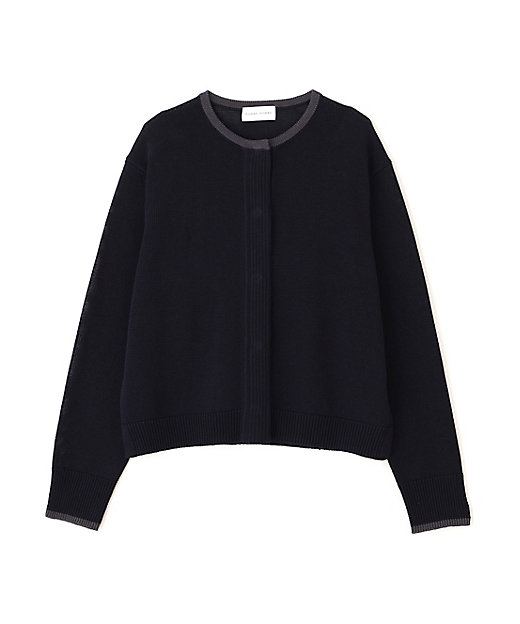 ◇ミドルゲージギマクルーネックカーディガン（0776170310