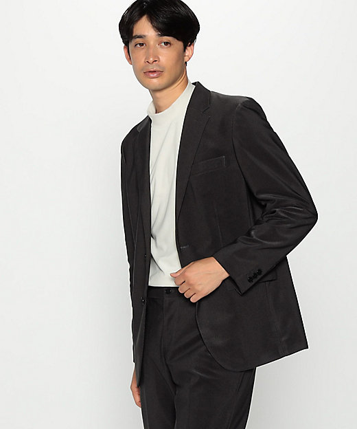 セットアップ対応】経編コーデュロイ ジャケット（4701GE06