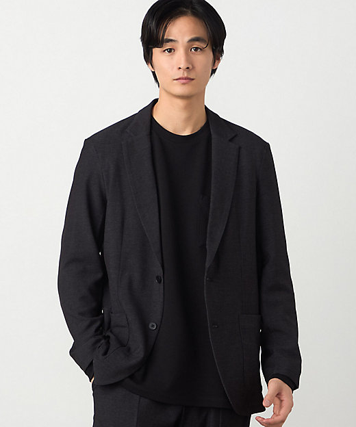 セットアップ対応】デニムライクストレッチ テーラードジャケット