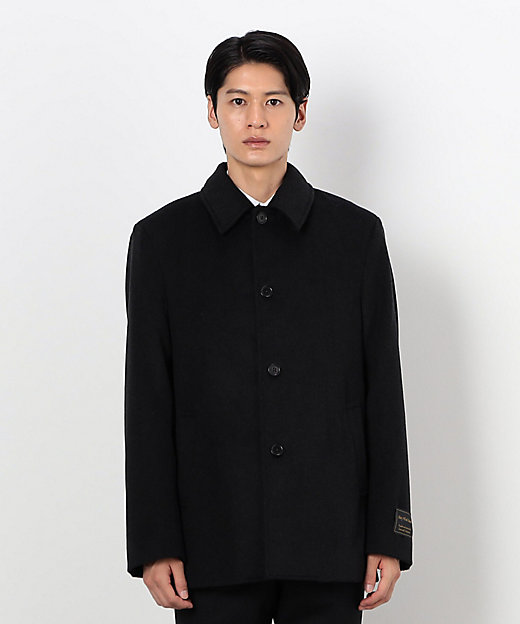 エアリーウールビーバー 2WAY ステンカラー ショート コート