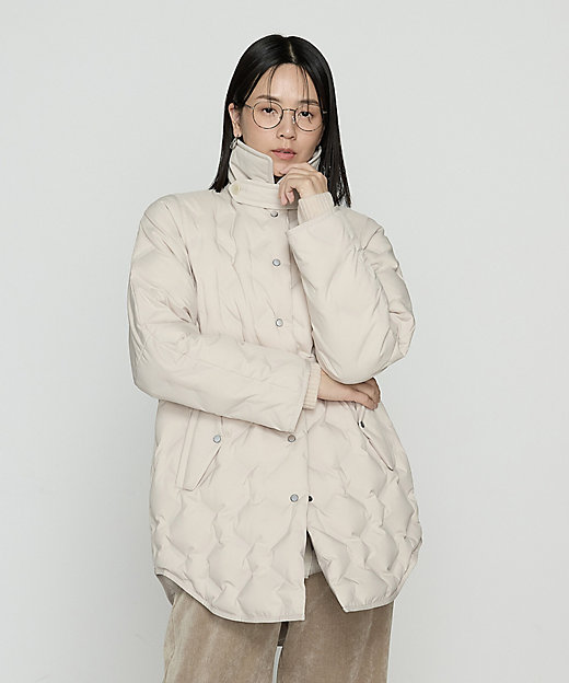 ステンカラー ダウン コート（7205UM01） | Gabardine K.T