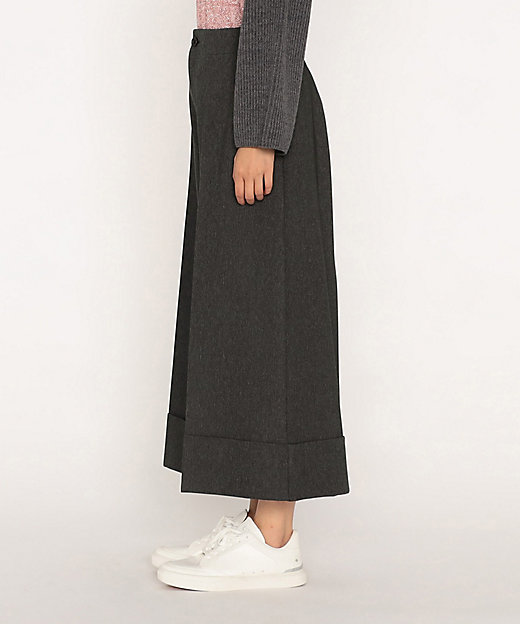 裾ダブル クロップドワイドパンツ（7711PM18） | β (Women