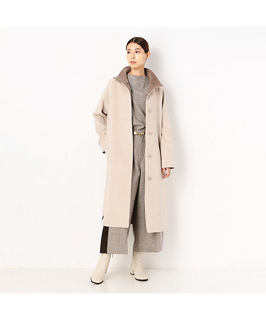 TALLサイズ〕アンゴラウール コンバーチブルハイネックロング