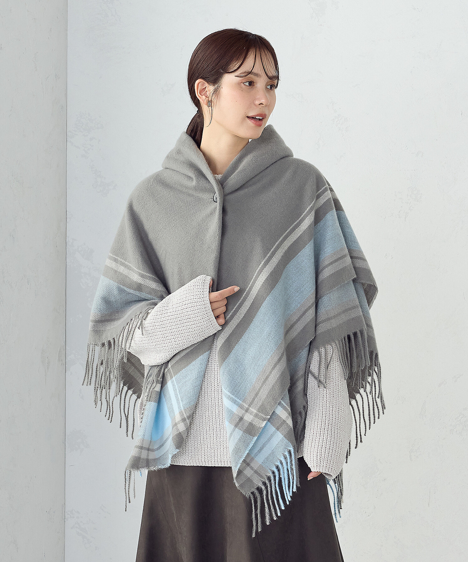 フード風 ポンチョストール（9570MM03） | MONO COMME CA