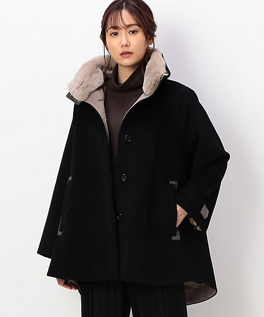 アンゴラウール Aラインショートコート（0115WA03） | COMME