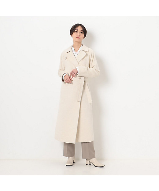 アンゴラウール コンバーチブルロングコート（0115WE06