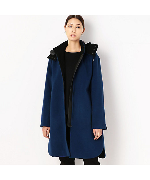 2WAY】アンゴラウールフード付き フィールドコート