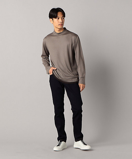 ウール天竺 モックネック長袖Tシャツ（0740TI10） | COMME CA