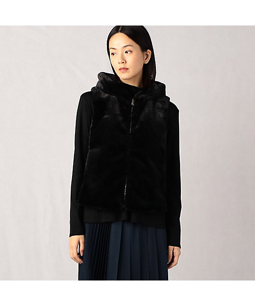 フェイクファー ダウンベスト（0817UA02） | ARTISAN (Women